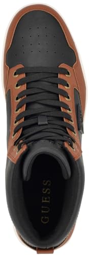 Guess Men's LUNY Sneaker, Cognac/Black 210, 82