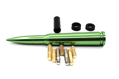 Image of 5.5 inch 50 Cal Bullet Car Truck Antenna Mast Vehicle Short Radio Antenna Replacement for Ford F Series F150 Raptor Super Duty Ranger Explorer Dodge RAM Classic Pickup Trucks