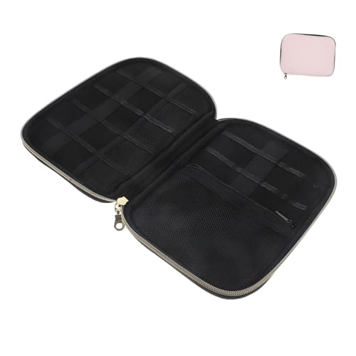 Cabilock Bolsa Organizadora de Correas para Reloj de Terciopelo Rosa Funda Protectora Portátil Resistente Arañazos para Almacenamiento de Accesorios y Bandas de Reloj