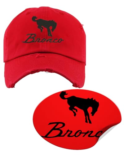 Image of Bronco Dad Hat Vintage Car Lover Embroidered Adjustable Cap