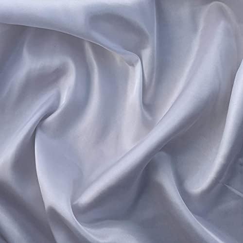 Silky Satin Liquid Fabric Plain Luxury Dress Craft Decoration Drape Dancewear Material 60"  150cm Wide | Sold Per Half Metre (Navy Blue)
