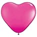 Produktbild Qualatex Latex Luftballons 78335-q hearts-wild Berry, 27,9 cm Pink