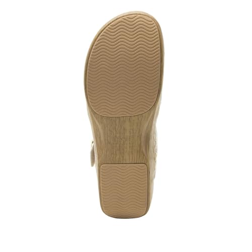 Image of Alegria Women's Opal Leather Shoes with Slingback Open Back Sandals