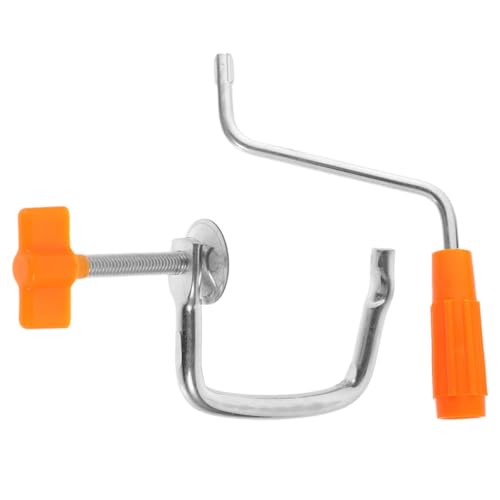 OSALADI Juego de 2 Piezas de Repuesto para Máquina Hacer Pasta, Mango Metálico Clip de Fijación y Manivela, Adecuado para Fabricantes de Pasta Casera y Utensilios de Cocina