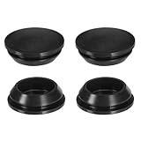 PATIKIL シリコン製 丸い穴栓 30mm/1.18" 4個セット ロッキング家具 穴栓 保護カバーキャップ 黒