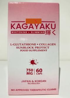 Generic Kagayaku Glutathione Collagen Food Supplement 750mg 60caps |  Desertcart INDIA