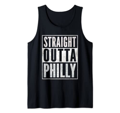 Retro Philadelphia Souvenir Straight Outta Philly Tank Top