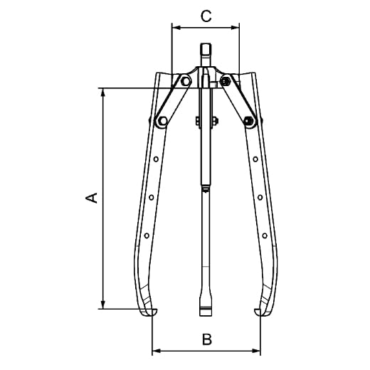 EXTRACTOR FORZA 3 PATAS EXTRALARGAS 600X540