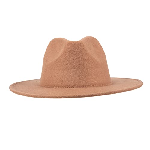 FOMIYES Western Cowgirl Hat for Crown Cowboy Hat Costume Accessory for Parties and Dress Up Events Light Brown