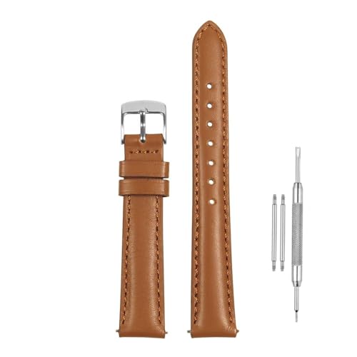 Image of Lineon Colourful 18mm Full Padded Univarsal Vegan Leather Watch Strap For Branded Watches Compitable with (Titan, Timex, Casio, Sonata etc) Tool and Pins Include