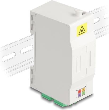 DeLOCK LWL Anschlussdose für Hutschiene mit Spleißhalter