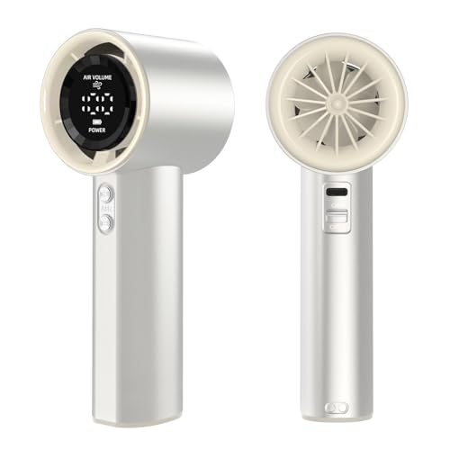 Image of Handheld Fan Mini Fan Powerful Personal Fan for Summer Travel Outdoor Sports White | Home & Garden | Home Improvement | Heating, Cooling & Air | Portable Fans