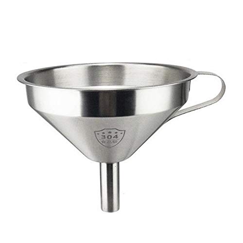 Huiyu 漏斗 じょうご ロート 304ステンレス製 ボトル オイル 漏斗 濾過器 広口ファンネル フィルター 注ぎ込む用具 小