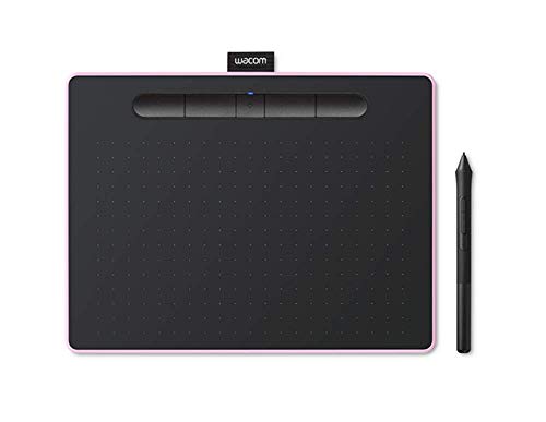 Image of Wacom Intuos Bluetooth CTL-6100WL /P0-CX Digital Graphics Pen Tablet for Drawing (Berry) Medium (10.4-inch x 7.8-inch) | Battery Free Pen with 4096 Pressure | Compatible with Windows, Mac & Android