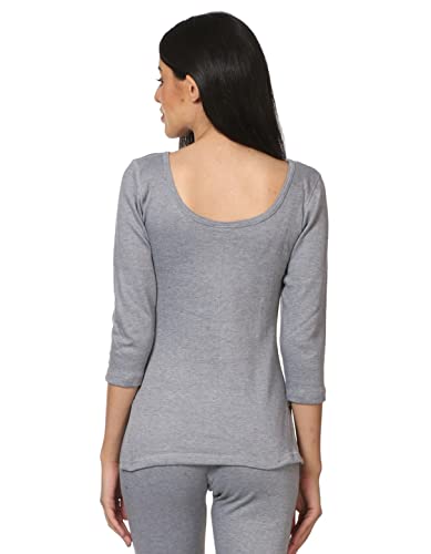 Image of Alfa Fleece Women's Scoop Neck Three Quarter Sleeves Thermal Top for Winter