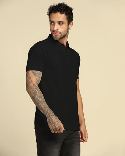 Image of VastraVibes Men's Polo Regular Fit T-Shirt