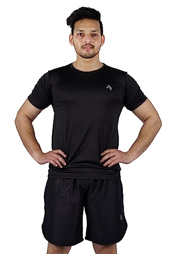 Image of Men's Regular Fit Half Sleeve Sports Lite Running & Gym T-Shirt (Pack of 1)
