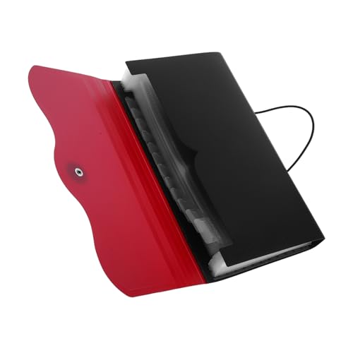 HOMSFOU 多格アコーディオンフォルダ 防水素材 軽量携帯用 票据収納バッグ 領収書整理 書類ケース 伝票保管 ファイルオーガナイザー