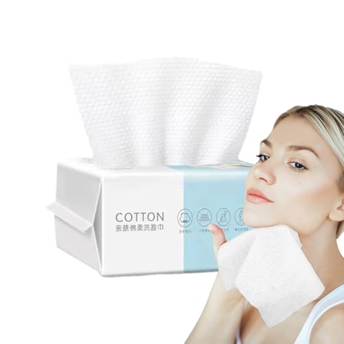 Toallitas de limpieza facial, grandes y supersuaves, toallas faciales extragruesas, y limpias, toallitas desmaquillantes, toallitas faciales sin pelusas para piel sensible