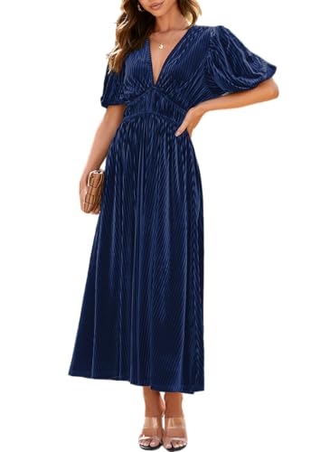 Image of Maxigerui Women's Velvet Maxi Dress Formal Dresses for Wedding Guest Dress