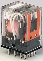 Omron Industrial Automation Relay, Dpdt, 250Vac, 24Vdc, 10A - MY2-02-DC24