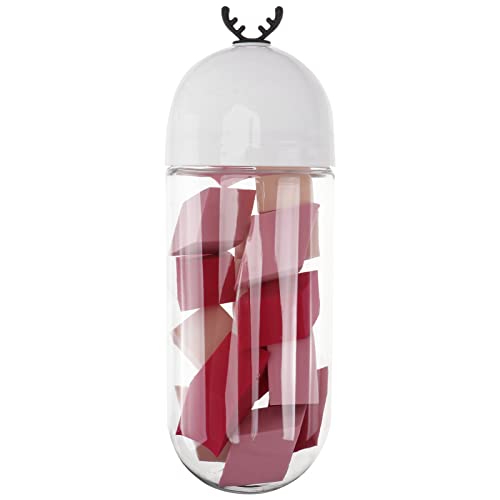 MUSISALY 15Pcs Rhombus Shaped Powder Puff for Women Fluffy Makeup Sponge for Foundation Setting Powder Lightweight Comfortable Daily Use for Professionals Beginners