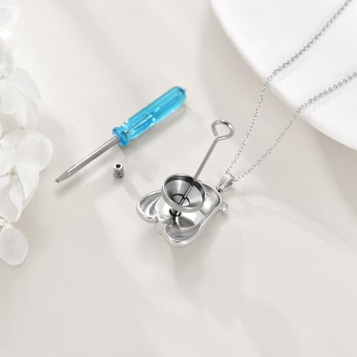 Urn Necklaces for Ashes Sterling Silver Keepsake Necklace Cremation Jewelry for Women Men4
