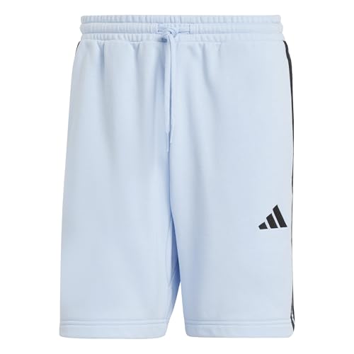 Adidas Uomo Essential Three Stripes French Terry Short, Glow