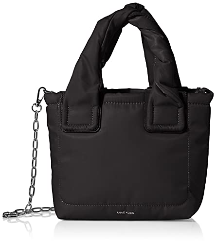 Anne Klein womens Anne Klein Mini Nylon Tote, Black, One size US