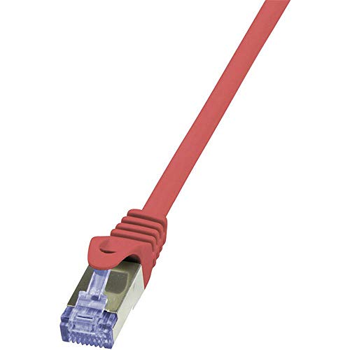 LogiLink PrimeLine Câble réseau Cat6A S/FTP AWG26 PIMF LSZH 5 m Rouge