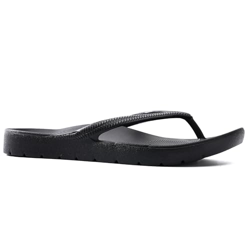 Image of Flip Flops for Women and Men with Arch Support Comfortable Recovery Slide Sandals Slip Resistant Shower Shoes Walking Thong Sandals Lightweight and Soft Footbed Slides Flip Flops