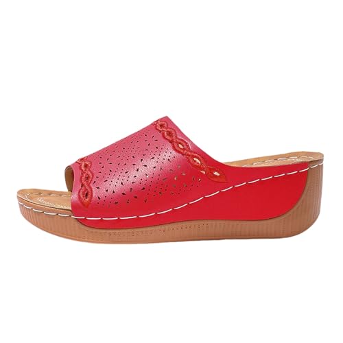 Sandalias romanas para mujer, sandalias de cuña para mujer, sandalias y slides mocasines elegantes, sandalias ortopédicas, sandalias planas, zapatos de verano gruesas, suelas abiertas, suaves