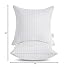 Oubonun 16 x 16 Throw Pillow Inserts, Firm and Fluffy Decorative Square Pillows for Couch Bed Sofa with Soft Cotton Cover White Cushion with Down Alternative Pack of 2
