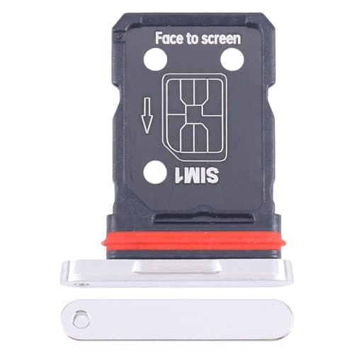Image of Original SIM Card Tray + SIM Card Tray for OnePlus 12 PJD110, CPH2573, CPH2581 (Silver (Glacial White))