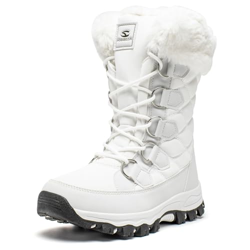 HOBIBEAR Womens Winter Snow Boots Lightweight Warm Faux Fur