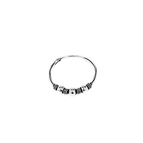 Preisvergleich Produktbild NKlaus Einzel 925 STERLING SILBER Keltische Celtic Gothic Creole 18mm 7253