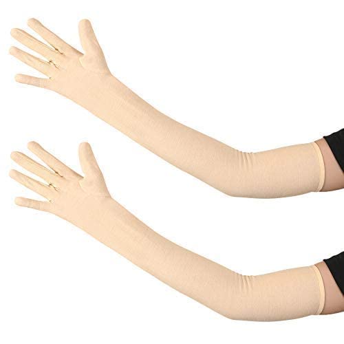 F Y V Cotton Full Finger Hand Arm Sleeves for Unisex – UV Sunburn and Dust Protection Arm Covers for Outdoor Riding Driving Biking and Daily Use-image-22