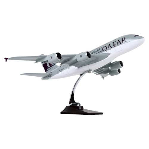Image of Toys Uncle Diecast Aeroplane Scale Model, (A380 Qatar, 46 CM)