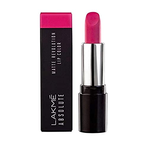 Image of Lakme Absolute Matte Revolution Lip Color, 202 Pink Million, 3.5 g