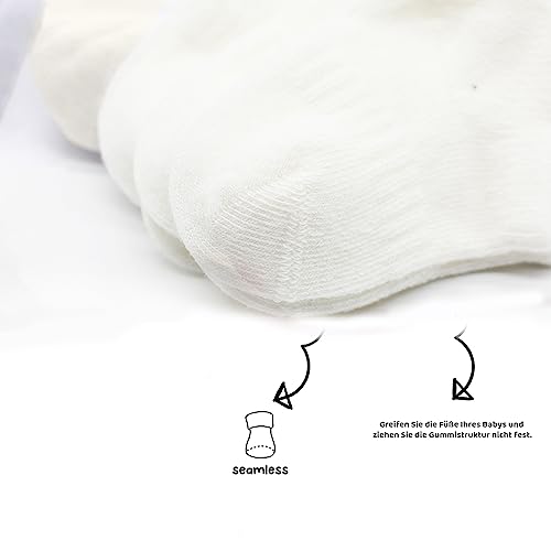 bistyle Baby Grip Ankle Socks 6 Pairs | Newborn Infant Toddlers Socks Seamless Cotton | Kids Boys Girls Ankle Socks2