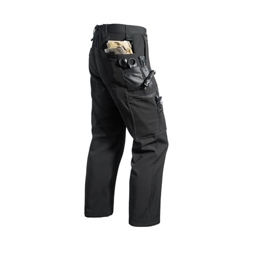lcyhony Tactical Pants for Men Flexcamo Waterproof Fleece Ripstop Cargo Pants Big and Tall Outdoor Work Pants Multi Pockets4