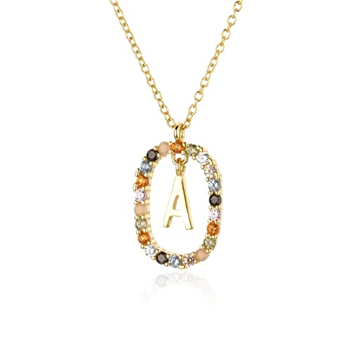 Collier en argent Sterling alphabet initiales de A à Z, bijoux fins et tendance