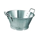 Winco FBA_SLO Stainless Steel Premium Colander with Base, 11-Quart, Medium