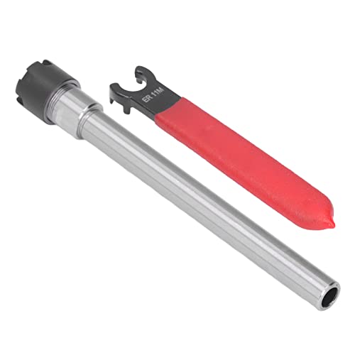 Collet Chuck Holder, Straight Shank Er11 ZDZCYS22DL 10Pcs 3.175mm Handle Milling Tool Cemented Carbide Er11 Spring Collet 2-Flute Straight Milling Cutter