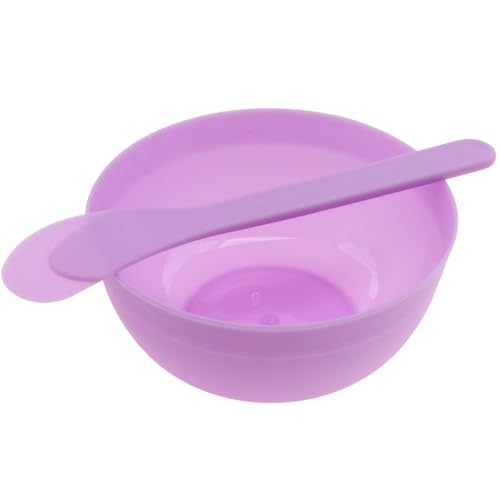 Set 8 tazones y cucharas para slime plástico morado miniatura 4