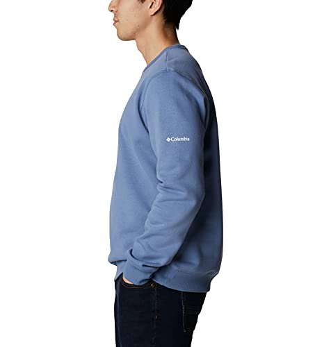 Image of Columbia Mens M Logo Crew Neck Fleece Sweatshirt, Bluestone, CSC Stacked Frame Camo, XL