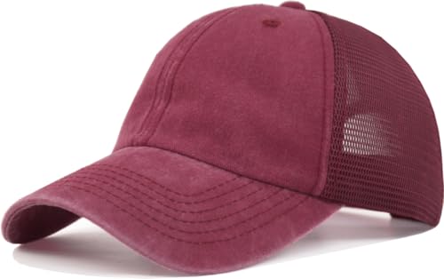 Image of TSSGBL M, L, XL, XXL Snapback Trucker Hats Baseball Caps Adjustable Blank Mesh Back Ball Caps for Men Women