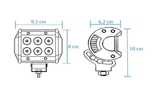 Farol De Milha Universal 18w - Pronto Para Instalação !!