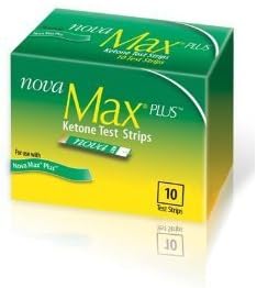 Nova Max Plus Ketone Test Strips - 10 Ct (Pack of 2)
