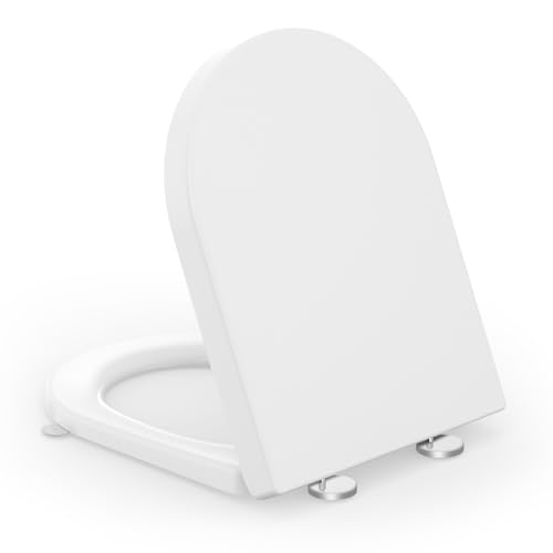 SREWOHS PRO Asiento de Inodoro con Descenso Automático